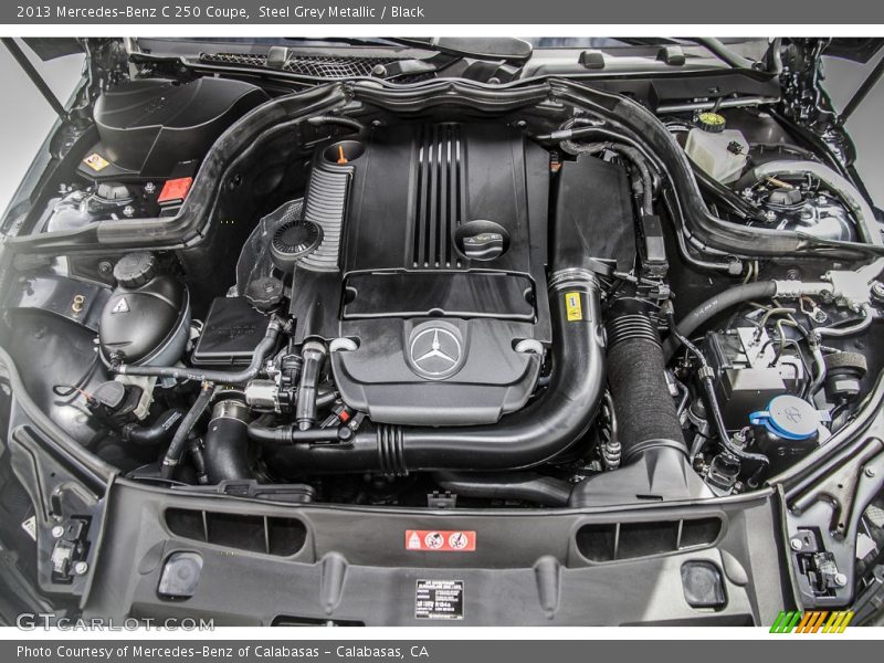 Steel Grey Metallic / Black 2013 Mercedes-Benz C 250 Coupe