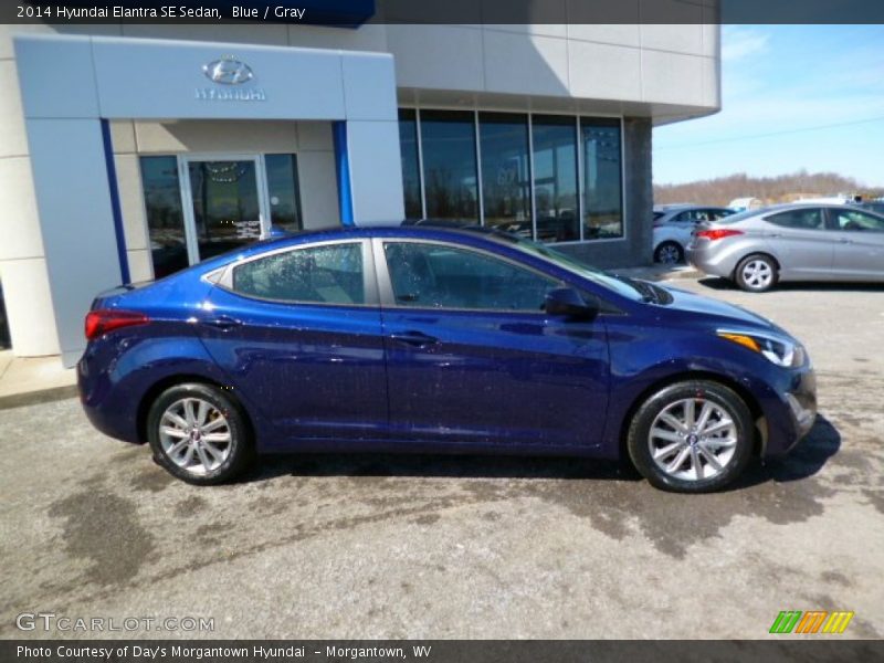 Blue / Gray 2014 Hyundai Elantra SE Sedan