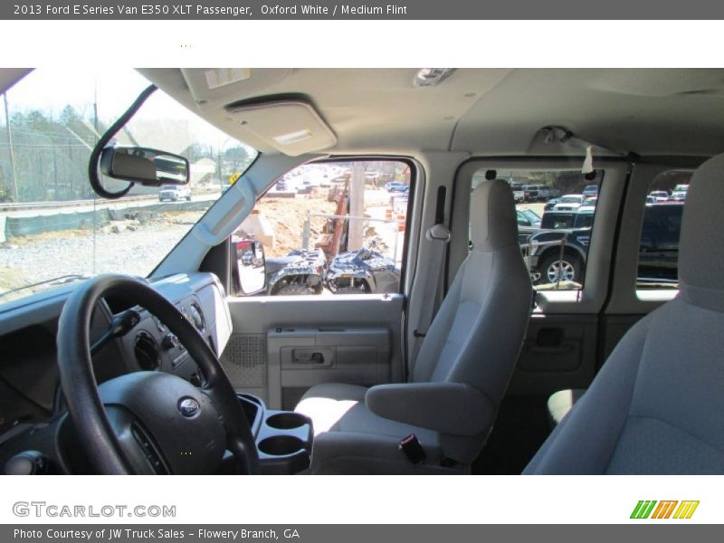 Oxford White / Medium Flint 2013 Ford E Series Van E350 XLT Passenger