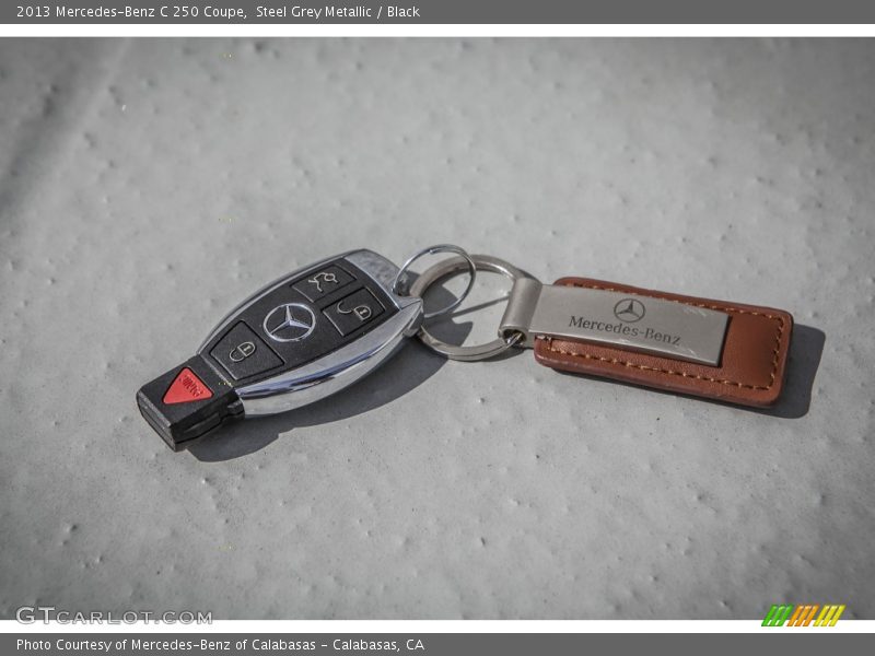 Steel Grey Metallic / Black 2013 Mercedes-Benz C 250 Coupe
