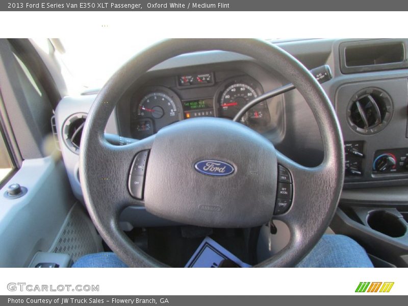 Oxford White / Medium Flint 2013 Ford E Series Van E350 XLT Passenger