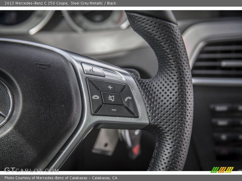 Steel Grey Metallic / Black 2013 Mercedes-Benz C 250 Coupe