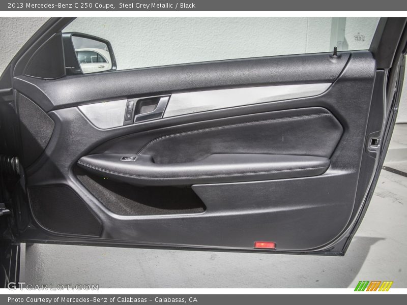 Steel Grey Metallic / Black 2013 Mercedes-Benz C 250 Coupe