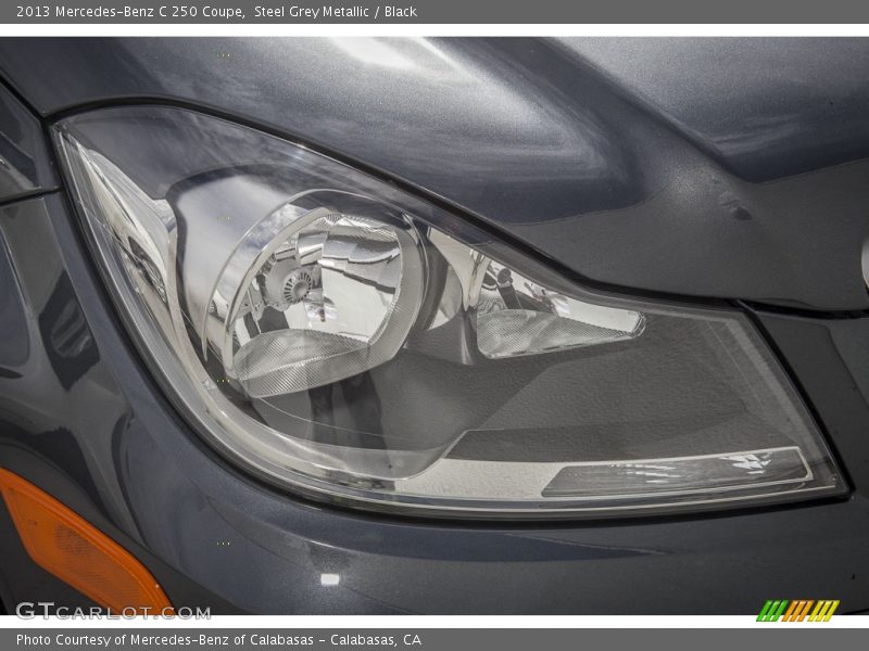 Steel Grey Metallic / Black 2013 Mercedes-Benz C 250 Coupe