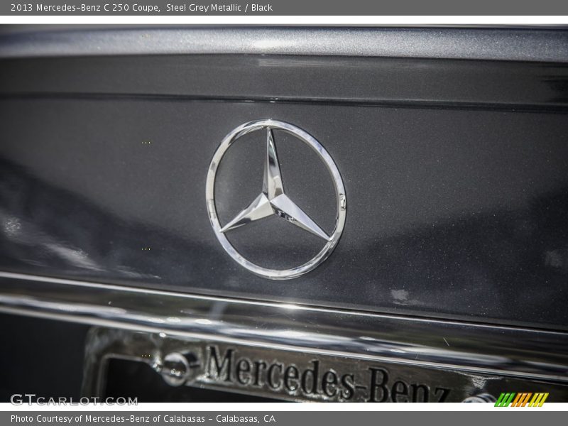 Steel Grey Metallic / Black 2013 Mercedes-Benz C 250 Coupe