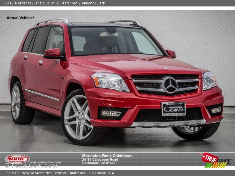 Mars Red / Almond/Black 2012 Mercedes-Benz GLK 350