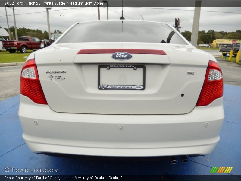 White Suede / Medium Light Stone 2012 Ford Fusion SE