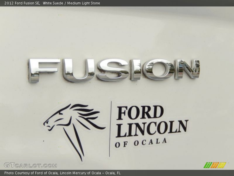 White Suede / Medium Light Stone 2012 Ford Fusion SE