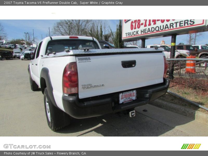 Super White / Graphite Gray 2007 Toyota Tacoma V6 PreRunner Double Cab