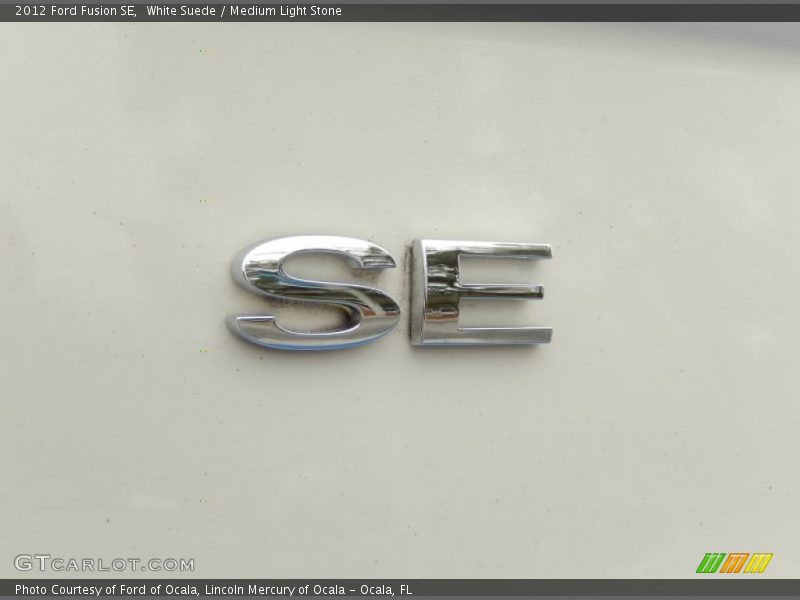 White Suede / Medium Light Stone 2012 Ford Fusion SE