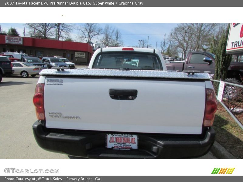 Super White / Graphite Gray 2007 Toyota Tacoma V6 PreRunner Double Cab
