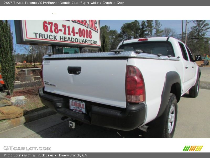 Super White / Graphite Gray 2007 Toyota Tacoma V6 PreRunner Double Cab