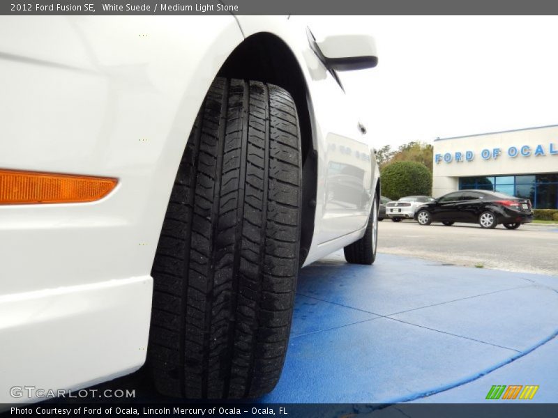 White Suede / Medium Light Stone 2012 Ford Fusion SE
