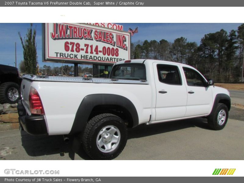 Super White / Graphite Gray 2007 Toyota Tacoma V6 PreRunner Double Cab