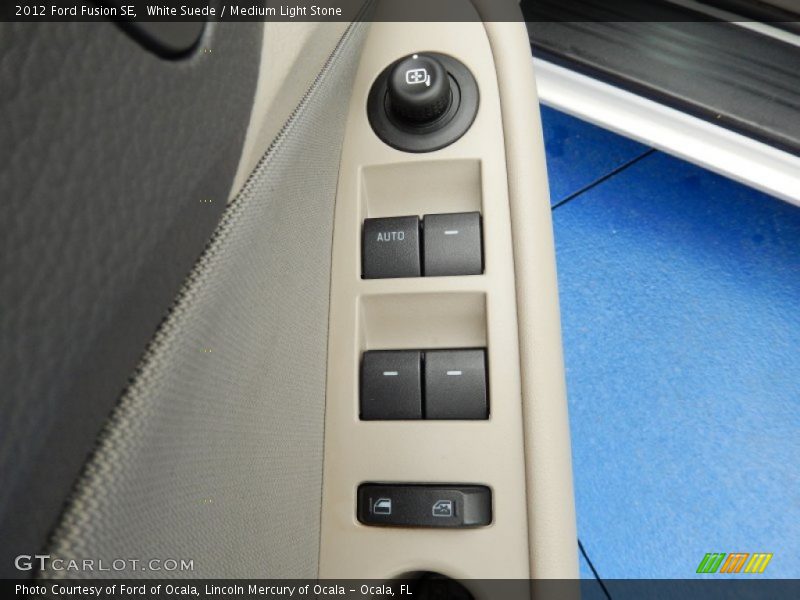 White Suede / Medium Light Stone 2012 Ford Fusion SE