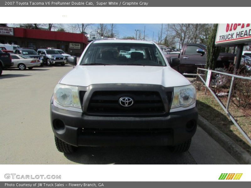 Super White / Graphite Gray 2007 Toyota Tacoma V6 PreRunner Double Cab