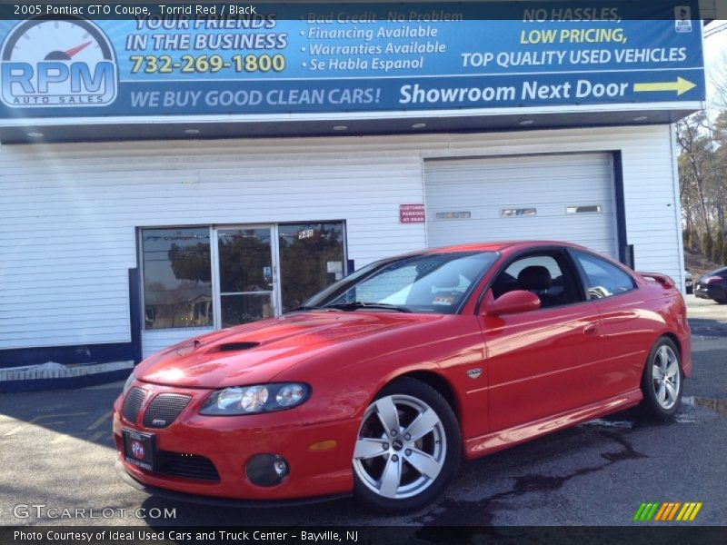 Torrid Red / Black 2005 Pontiac GTO Coupe