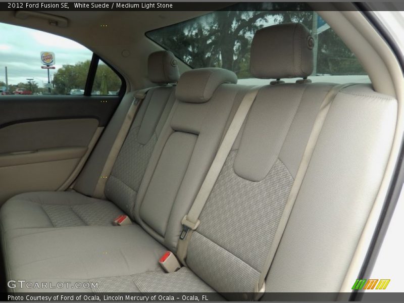 White Suede / Medium Light Stone 2012 Ford Fusion SE