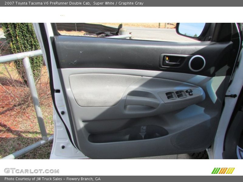 Super White / Graphite Gray 2007 Toyota Tacoma V6 PreRunner Double Cab