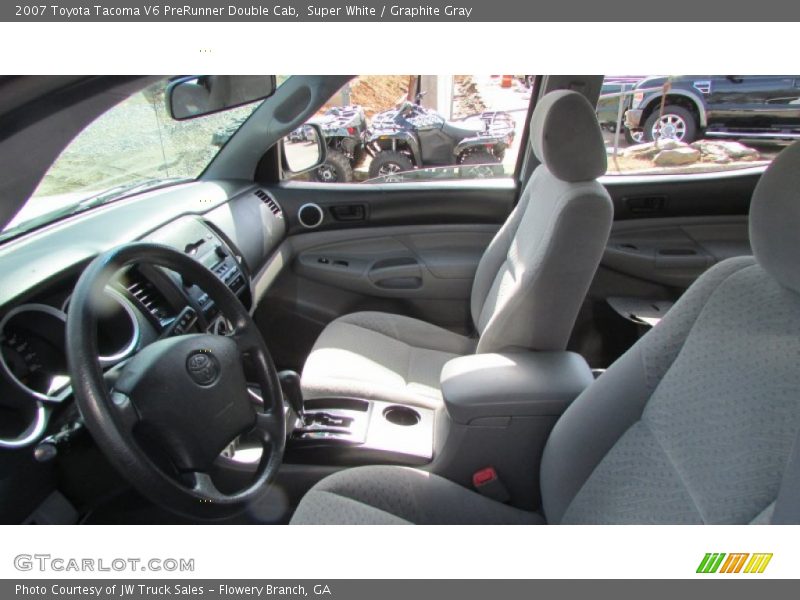 Super White / Graphite Gray 2007 Toyota Tacoma V6 PreRunner Double Cab