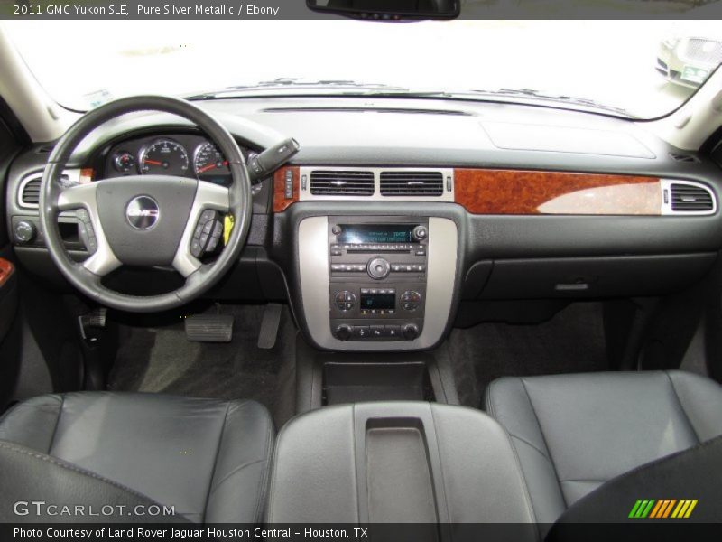 Pure Silver Metallic / Ebony 2011 GMC Yukon SLE