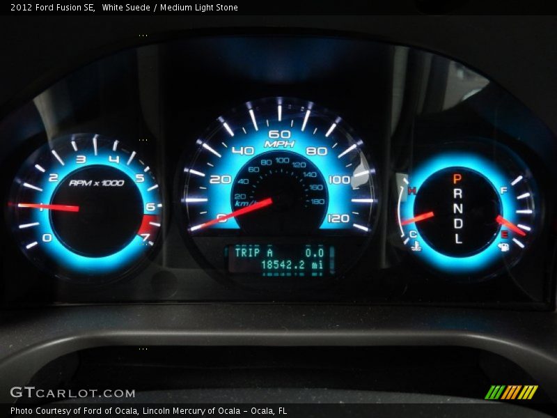 White Suede / Medium Light Stone 2012 Ford Fusion SE
