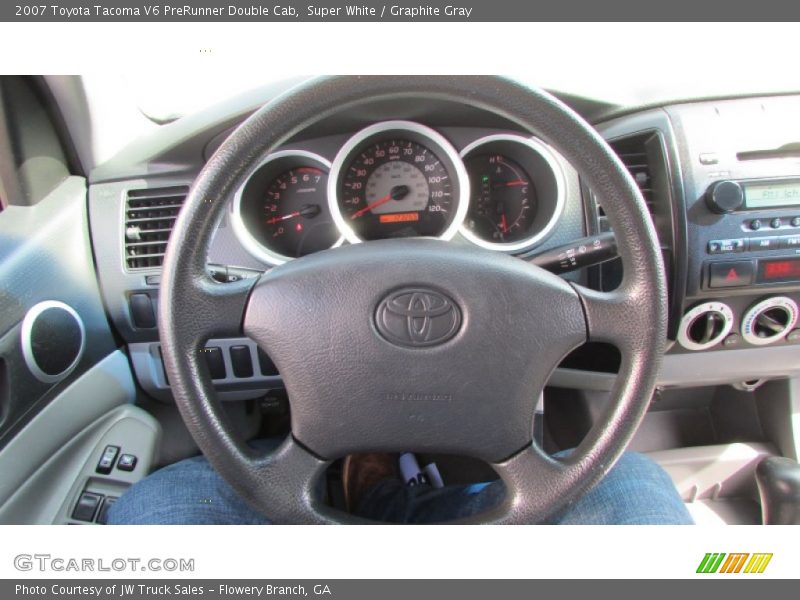 Super White / Graphite Gray 2007 Toyota Tacoma V6 PreRunner Double Cab