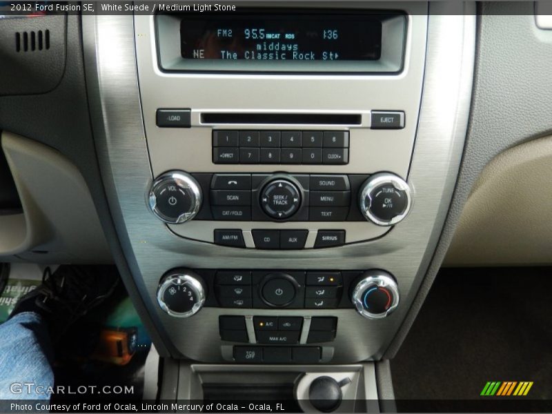 White Suede / Medium Light Stone 2012 Ford Fusion SE