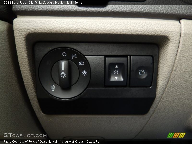 White Suede / Medium Light Stone 2012 Ford Fusion SE