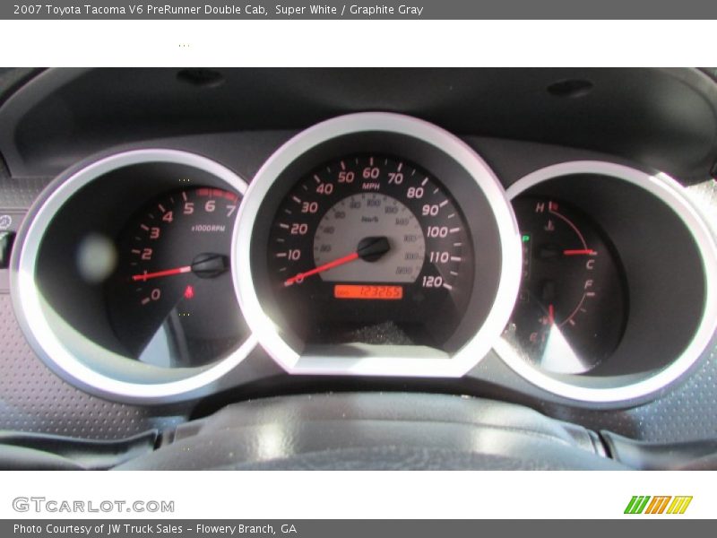 Super White / Graphite Gray 2007 Toyota Tacoma V6 PreRunner Double Cab