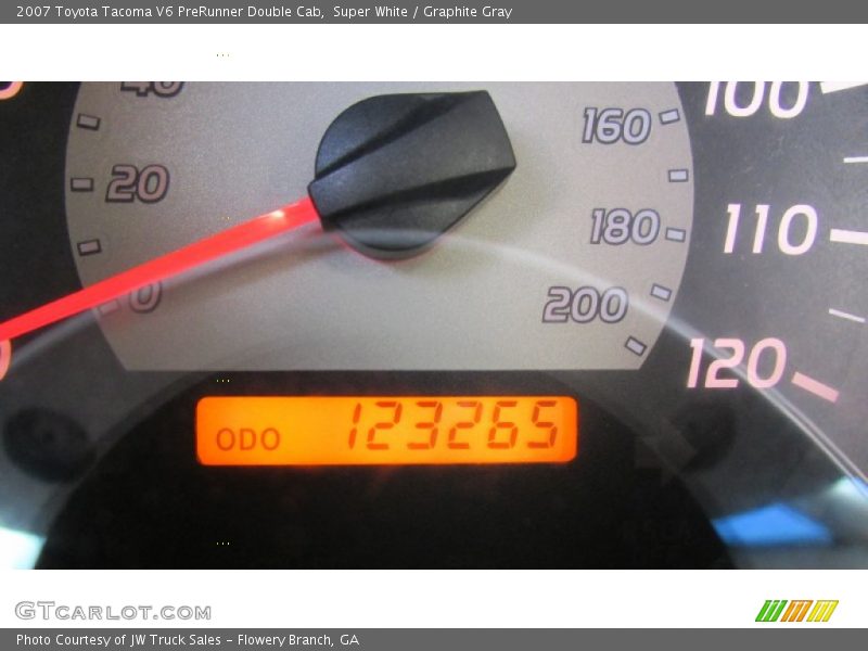 Super White / Graphite Gray 2007 Toyota Tacoma V6 PreRunner Double Cab