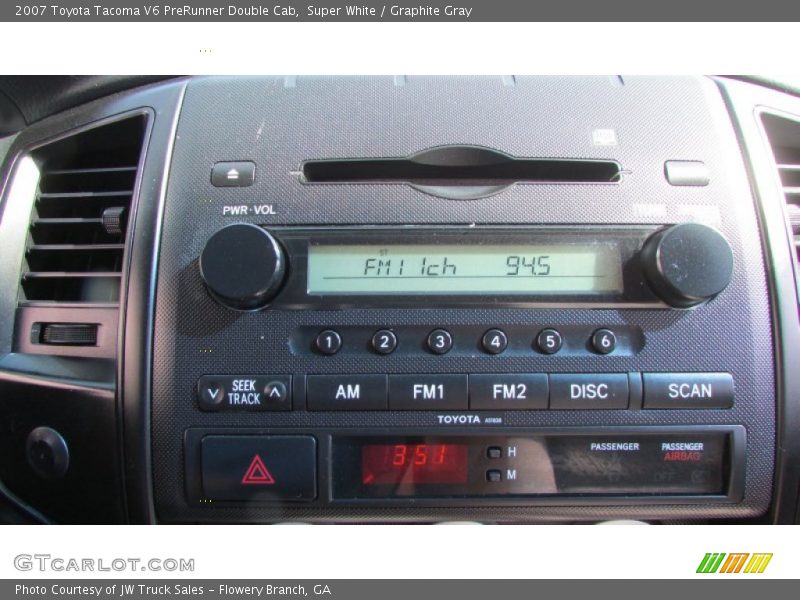 Super White / Graphite Gray 2007 Toyota Tacoma V6 PreRunner Double Cab