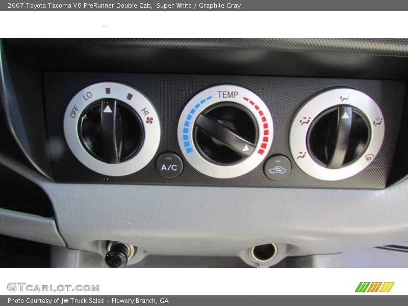 Super White / Graphite Gray 2007 Toyota Tacoma V6 PreRunner Double Cab