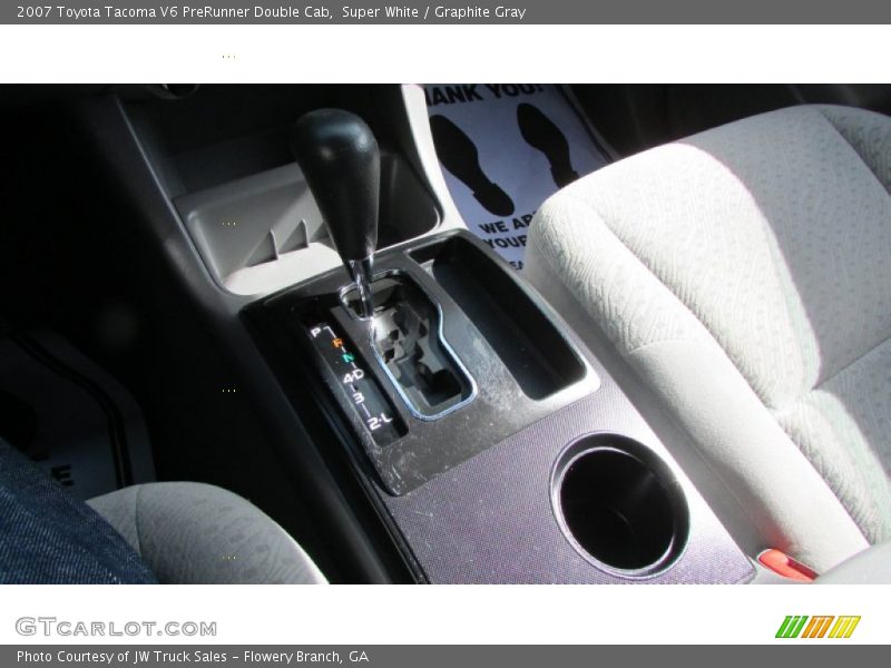 Super White / Graphite Gray 2007 Toyota Tacoma V6 PreRunner Double Cab