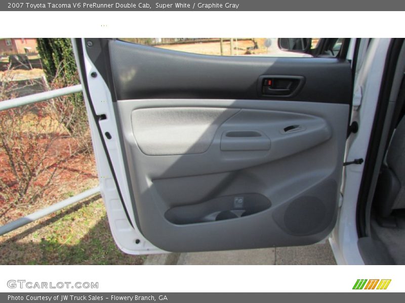 Super White / Graphite Gray 2007 Toyota Tacoma V6 PreRunner Double Cab