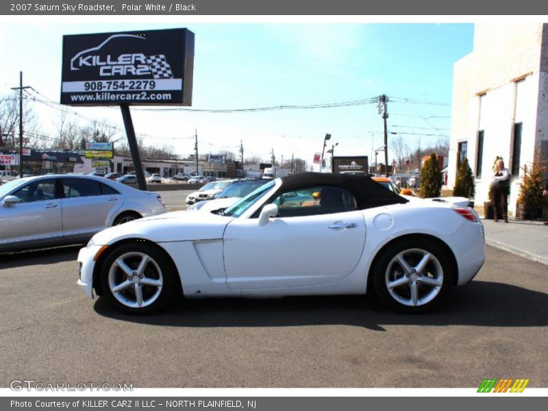Polar White / Black 2007 Saturn Sky Roadster