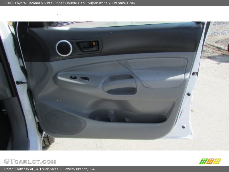 Super White / Graphite Gray 2007 Toyota Tacoma V6 PreRunner Double Cab