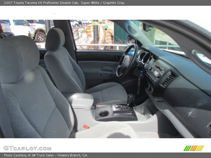 Super White / Graphite Gray 2007 Toyota Tacoma V6 PreRunner Double Cab