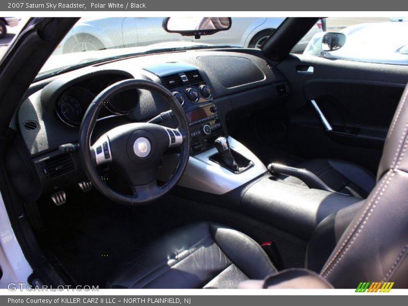 Polar White / Black 2007 Saturn Sky Roadster