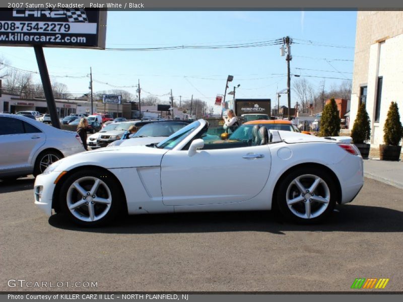 Polar White / Black 2007 Saturn Sky Roadster