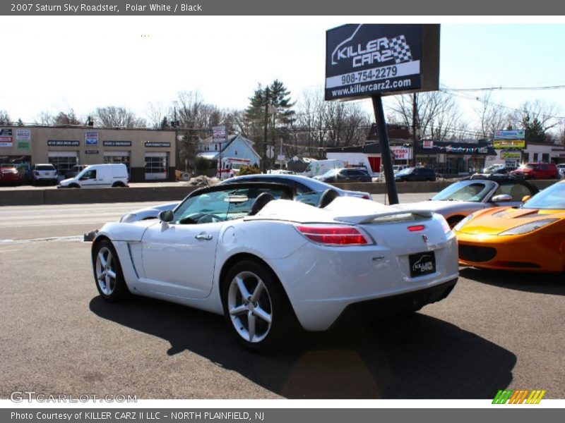 Polar White / Black 2007 Saturn Sky Roadster