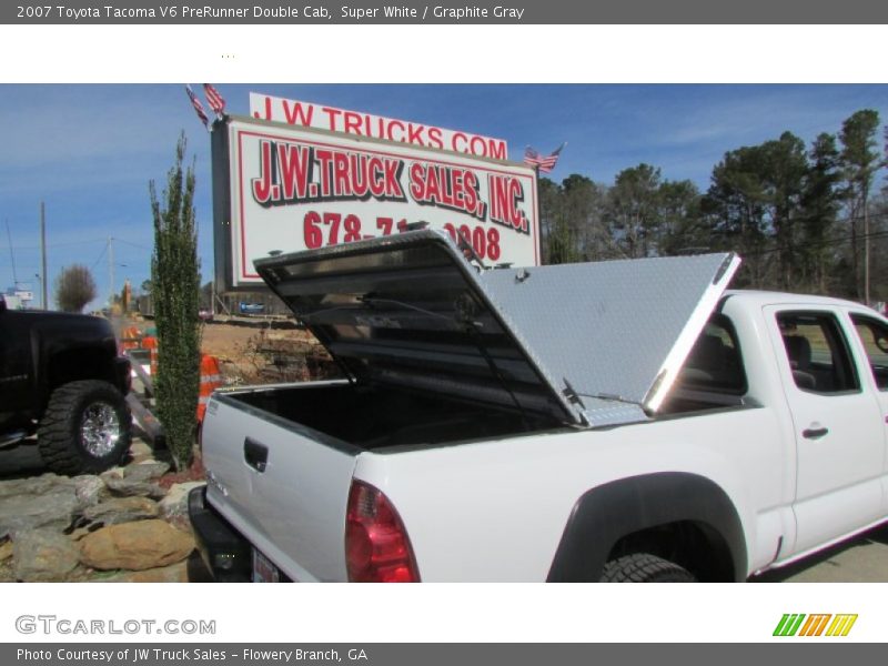 Super White / Graphite Gray 2007 Toyota Tacoma V6 PreRunner Double Cab