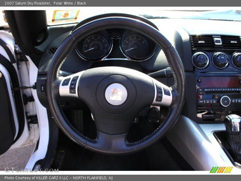 Polar White / Black 2007 Saturn Sky Roadster