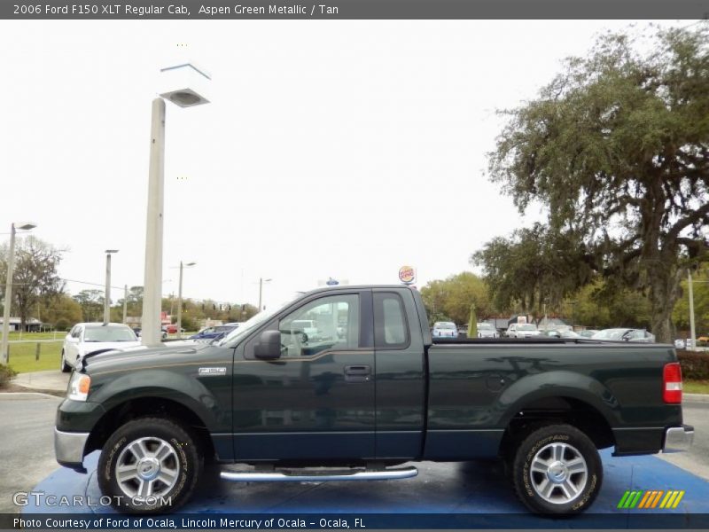 Aspen Green Metallic / Tan 2006 Ford F150 XLT Regular Cab