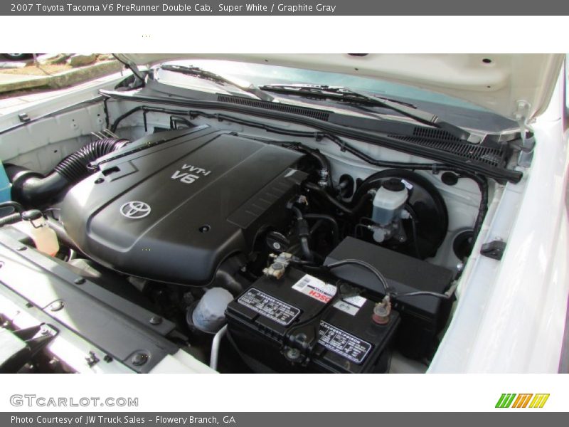 Super White / Graphite Gray 2007 Toyota Tacoma V6 PreRunner Double Cab