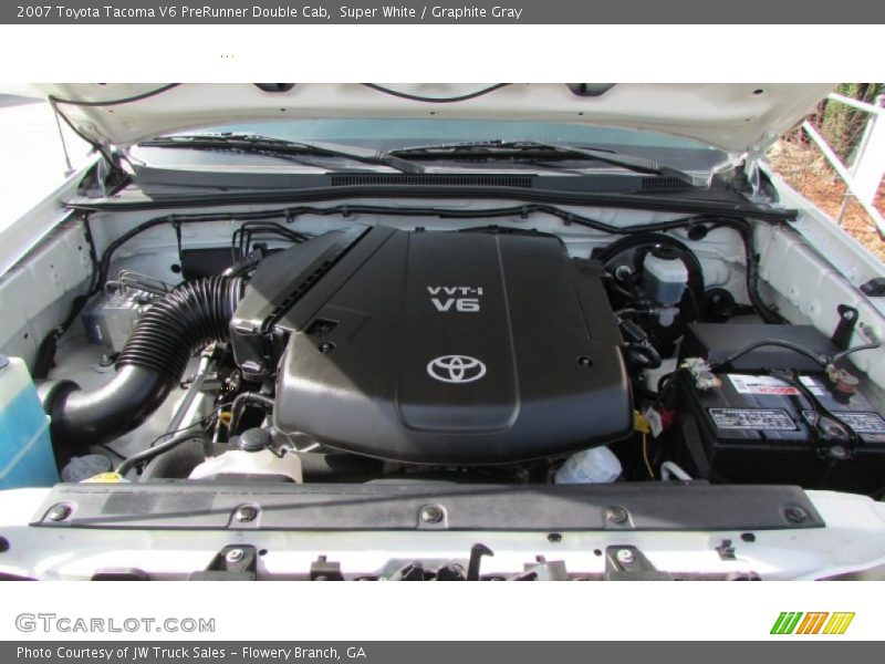 Super White / Graphite Gray 2007 Toyota Tacoma V6 PreRunner Double Cab