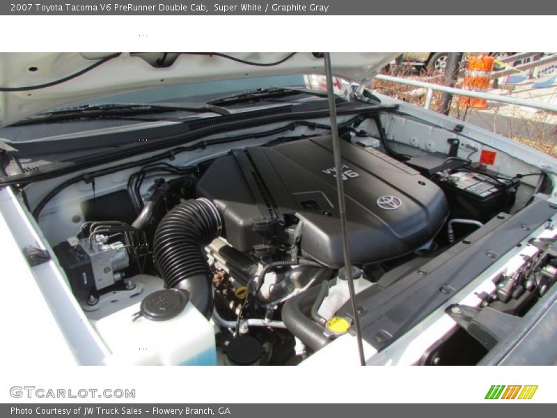 Super White / Graphite Gray 2007 Toyota Tacoma V6 PreRunner Double Cab