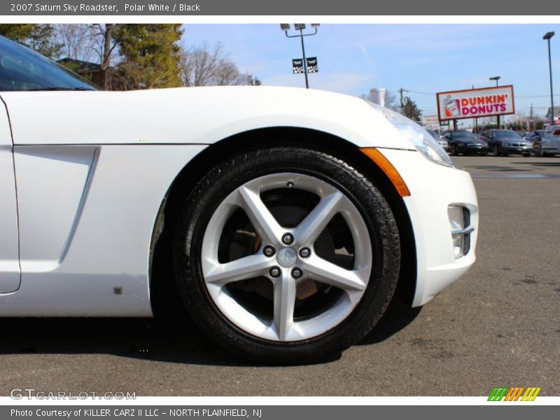 Polar White / Black 2007 Saturn Sky Roadster