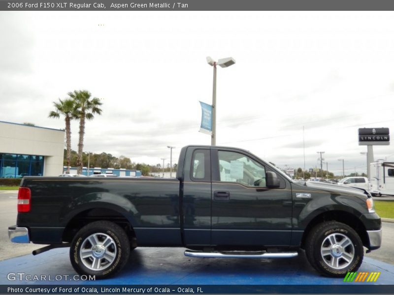 Aspen Green Metallic / Tan 2006 Ford F150 XLT Regular Cab