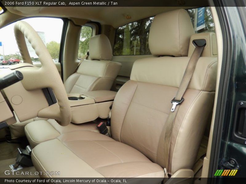 Aspen Green Metallic / Tan 2006 Ford F150 XLT Regular Cab